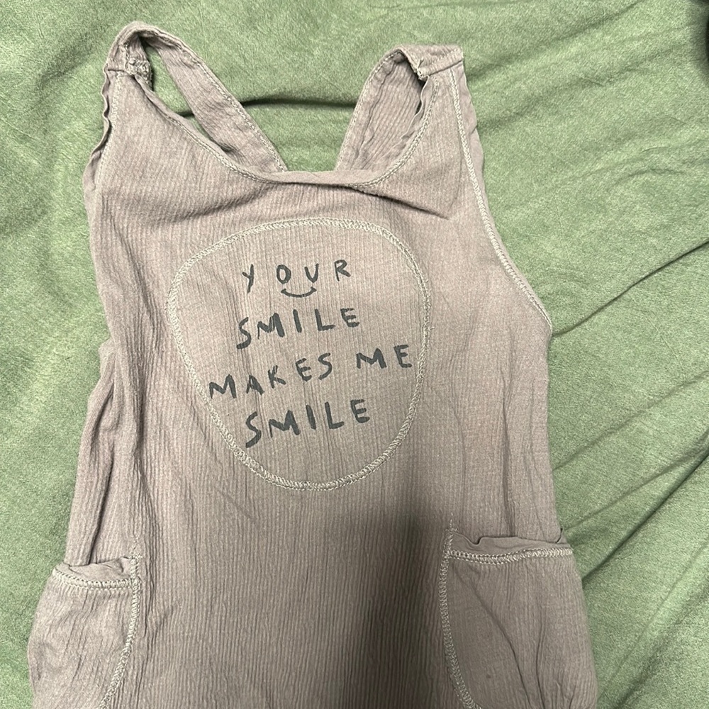 Zara Your Smile Makes Me Smile 12-18 overall / jumper